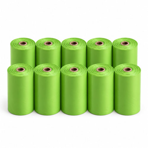 Bolsas para excrementos, 10 rollos (150 bolsas)