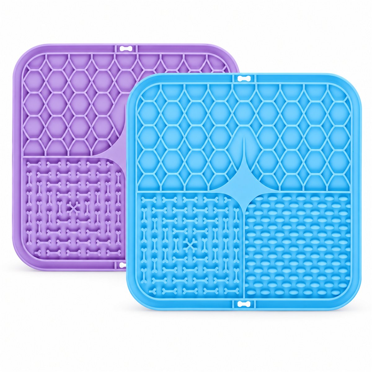 Pack de 2 alfombrillas de silicona para lamer
